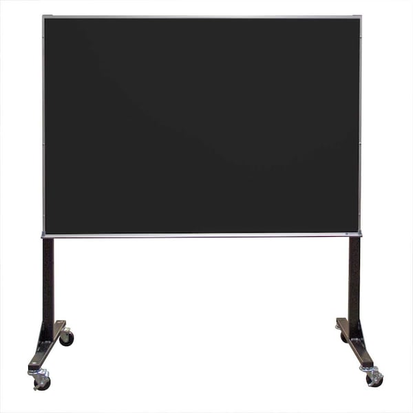 Sliding Door Wood Corkboard, 72"x36", Ligh, UV9005OCS-LTOAK-MEDGRY
